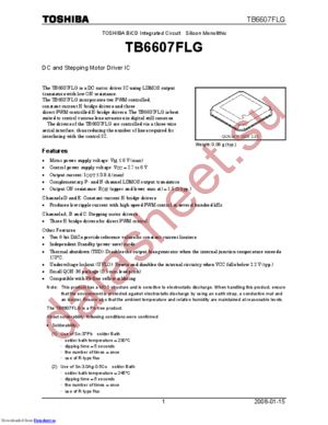 TB6607FLG datasheet  