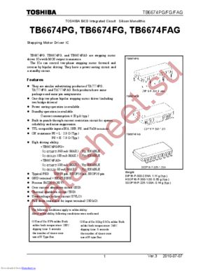 tb6674pg datasheet  