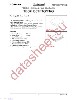 TB67H301FTG(O,EL) datasheet  