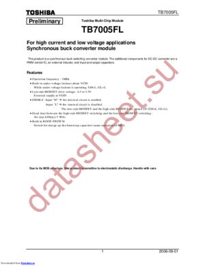 TB7005FL(ELSK,Q) datasheet  