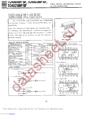 TC4025BP datasheet  