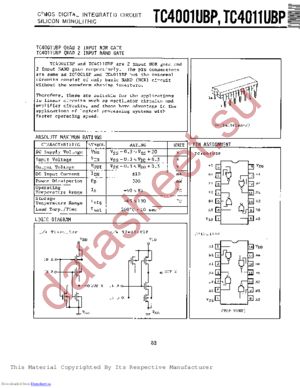 TC4011UBP datasheet  