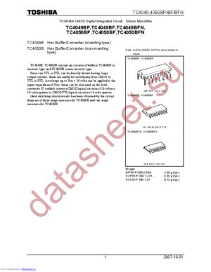 TC4049BP(N) datasheet  