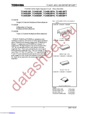 TC4053BFN(F,N,M) datasheet  