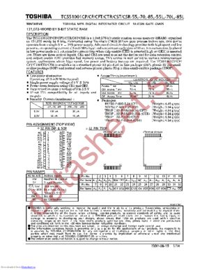 TC551001CF70L datasheet  