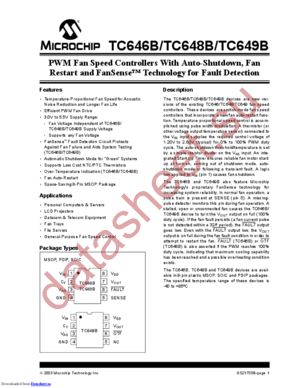 TC646BEUATR datasheet  