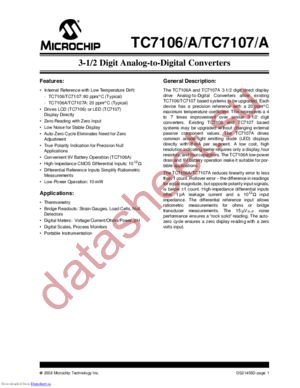 TC7106ACKW713 datasheet  