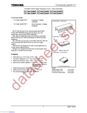 TC74AC244P(F) datasheet  