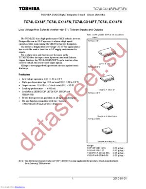 TC74LCX02FN(F,M) datasheet  