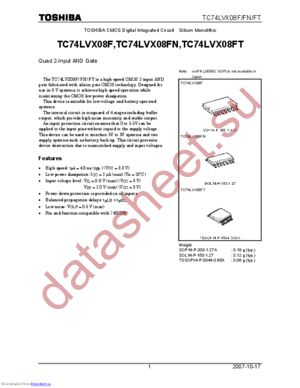 TC74LVX08FT(EL) datasheet  