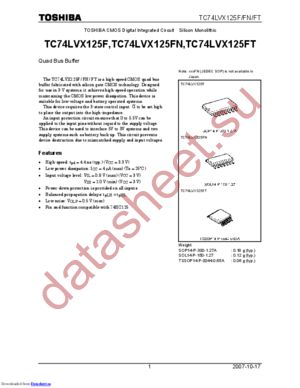 TC74LVX125FN(ELP,M) datasheet  