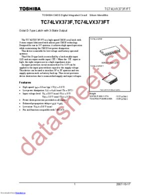 TC74LVX373FW(ELP) datasheet  