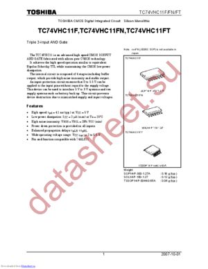 TC74VHC10FN(F,M) datasheet  