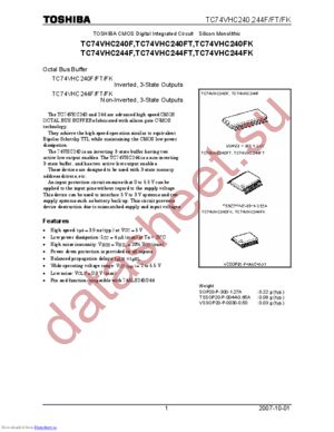 TC74VHC244FT(EL,M) datasheet  