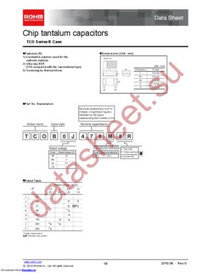 TCOB1A336M8R datasheet  