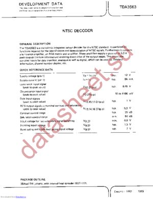 TDA3563 datasheet  