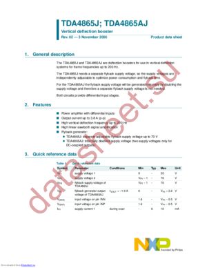 tda4865j datasheet  