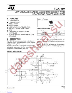 TDA7469_1 datasheet  