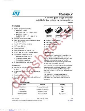 TDA7850LV datasheet  