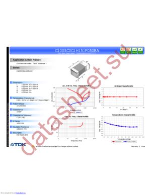 C1005C0G1H471G050BA datasheet  