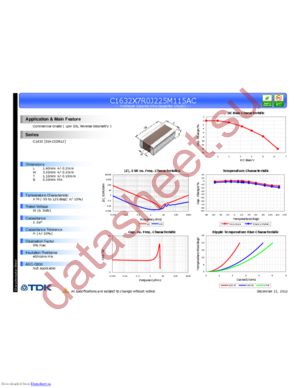 C1632X7R0J225M115AC datasheet  