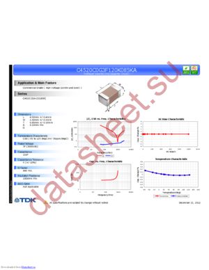 C4520C0G3F120K085KA datasheet  