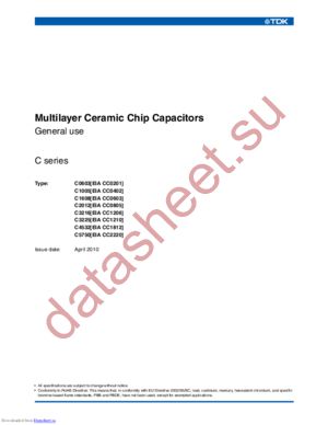 C2012C0G1H332J060AA datasheet  