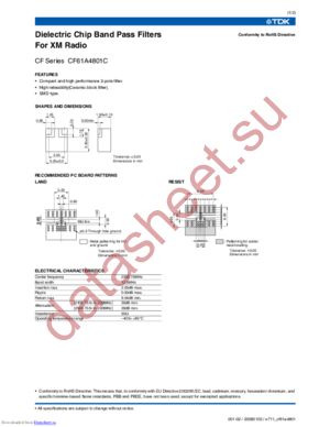 CF61A4801 datasheet  