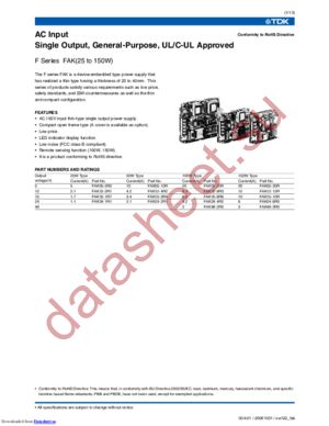 FAK05-5R0 datasheet  