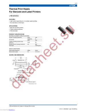 LHE4250SU datasheet  