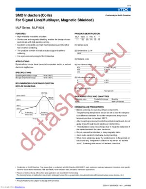 MLF1608A3R9MT datasheet  