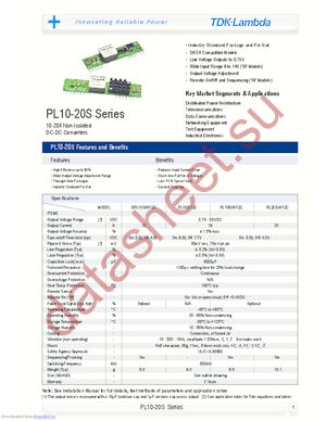 PL10S-W12C datasheet  