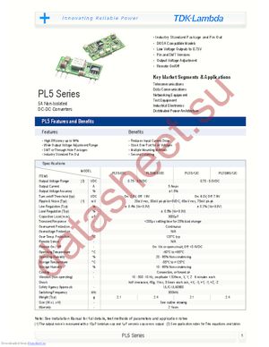 PL5S-12C datasheet  