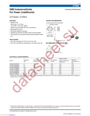 VLP4614T-100MR60 datasheet  