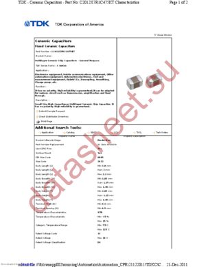 C2012X7R1C475KT datasheet  