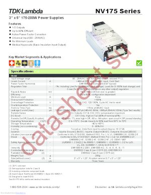 NV1250T0C datasheet  