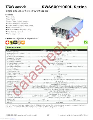 SWS1000L-36/CO2 datasheet  