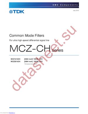 MCZ2010CH900L4T datasheet  