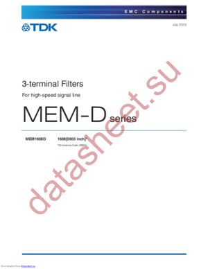 MEM1608P75R0 datasheet  