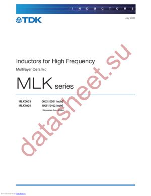 MLK1005S2N4STD25 datasheet  