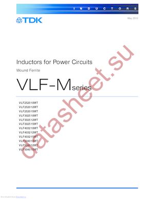 VLF302510MT datasheet  