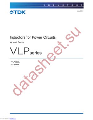 VLP6045LT-2R2N datasheet  