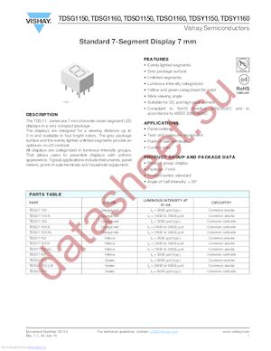 TDSY1160 datasheet  