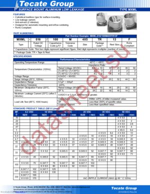 MXML-016/330M4X5TR13F datasheet  