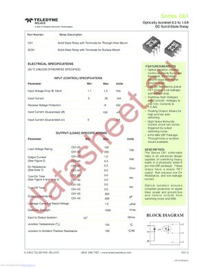 C61-40 datasheet  