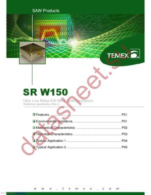 SRW150 datasheet  