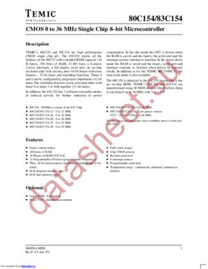 AD80C154-L16 datasheet  