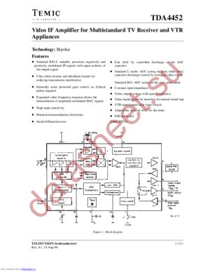 TDA4452 datasheet  