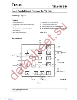 TDA4482-D datasheet  