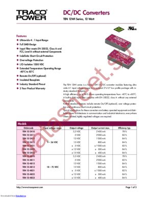 TEN 12-2410 datasheet  